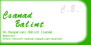 csanad balint business card